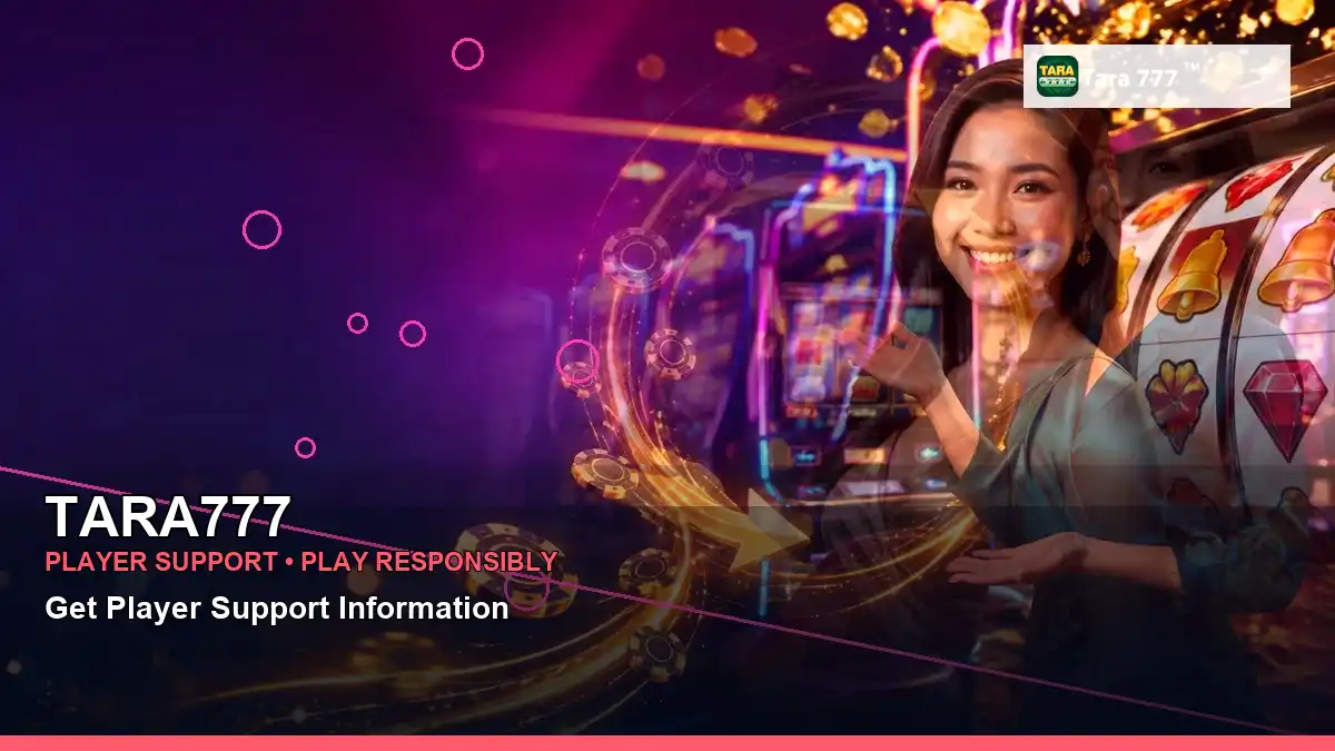 TARA777 neon jackpot slot games featuring an adult Filipina casino host with a wide-action composition