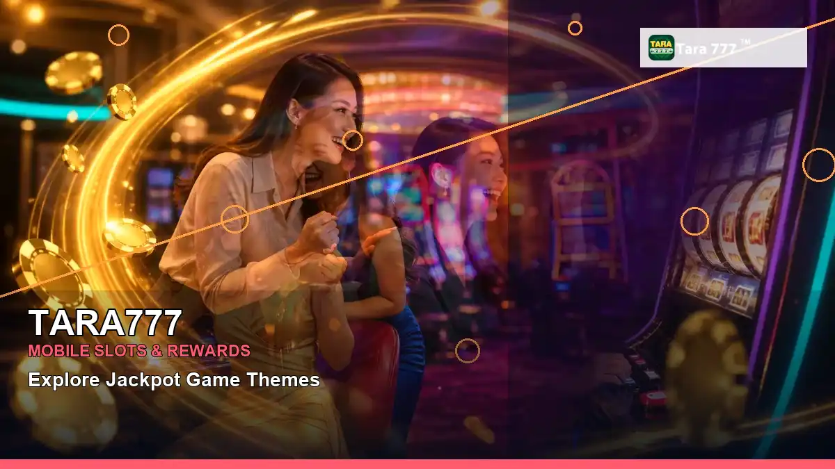 TARA777 adventure online slot games featuring an adult Filipina casino host with a right-diagonal composition