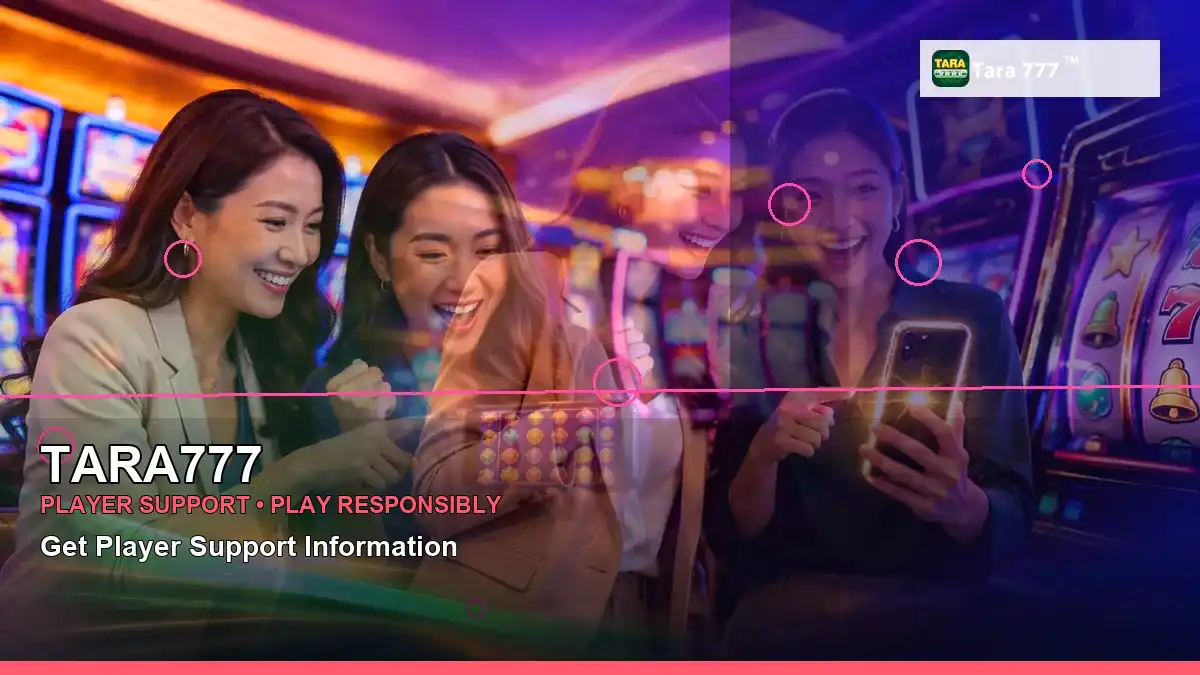 TARA777 party online slot games featuring an adult Filipina casino host with a right-diagonal composition